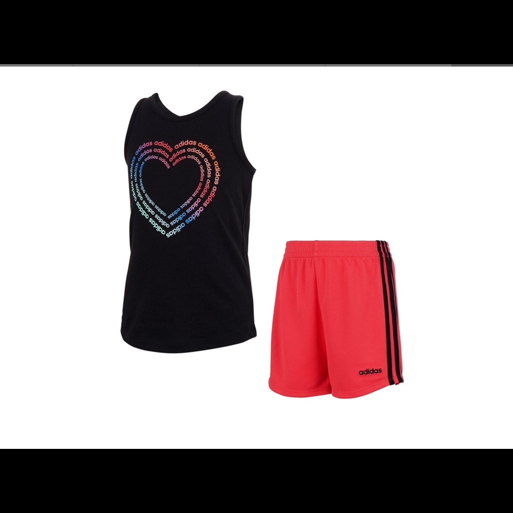 Girl’s adidas shorts set NWT